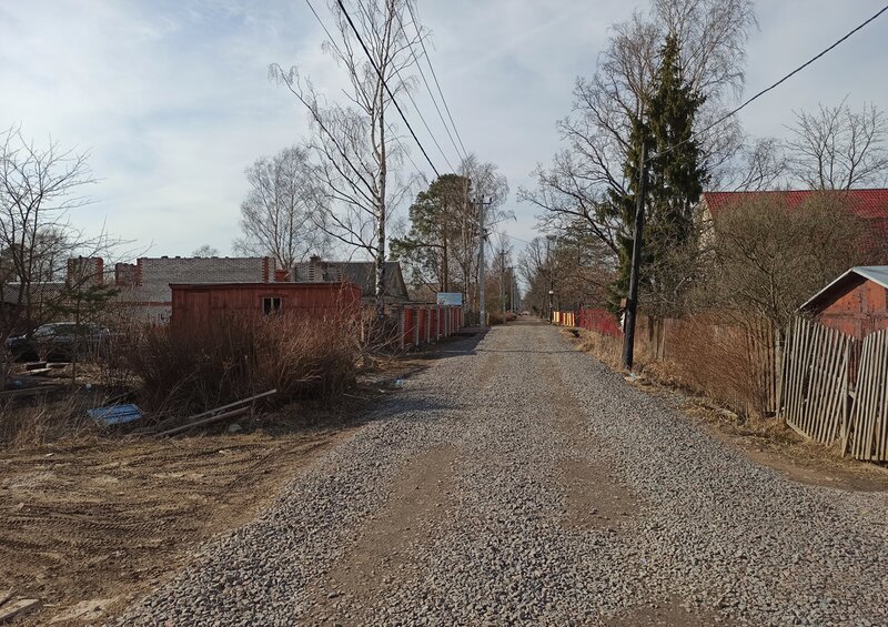 Дорога после поворота на улицу Энгельса